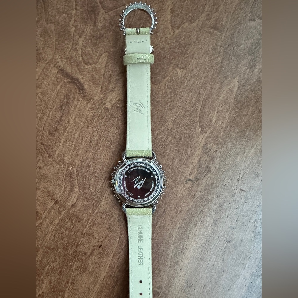 Barbara Bixby Lapis & Mother of Pearl Moon Face Watch - Picture 8 of 10